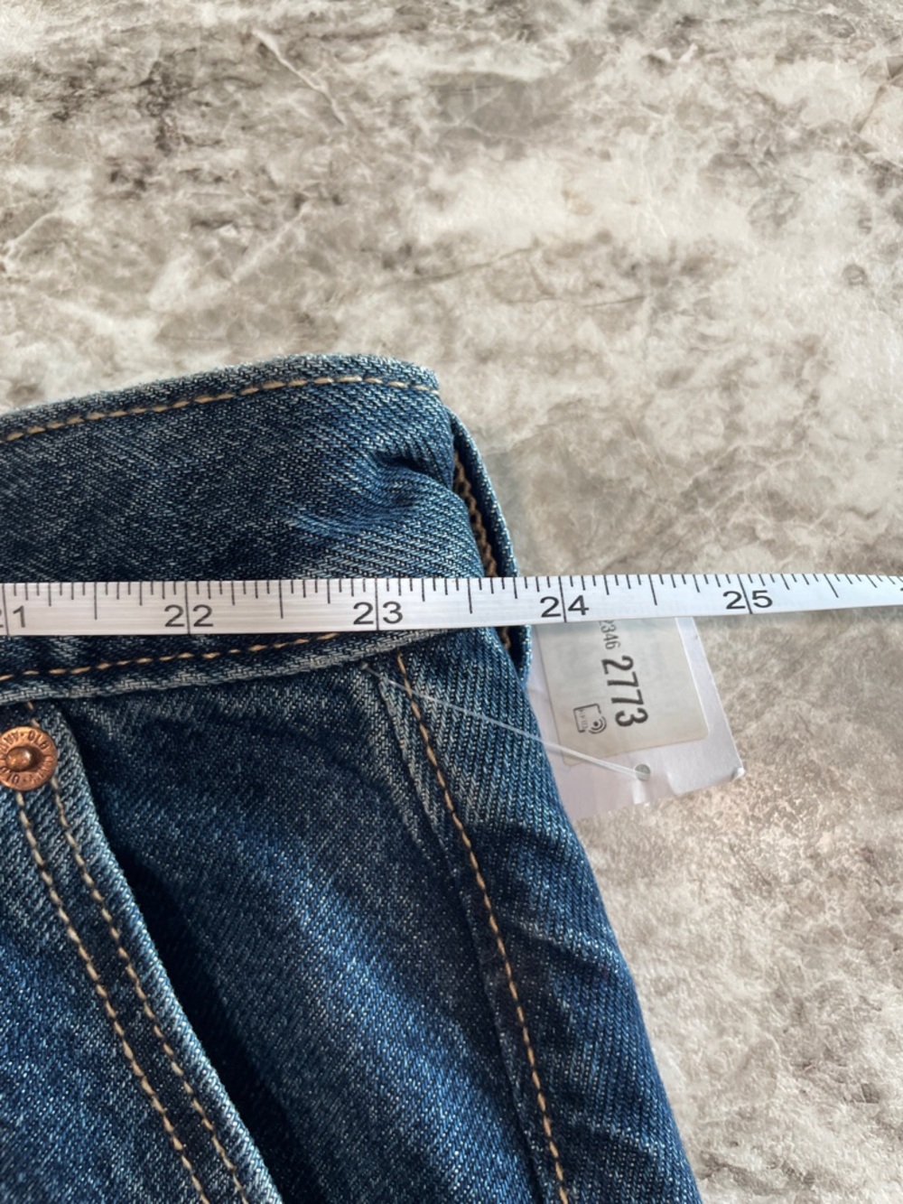Old Navy Jean Skirt Button Fly NWT size 24 - Picture 5 of 8